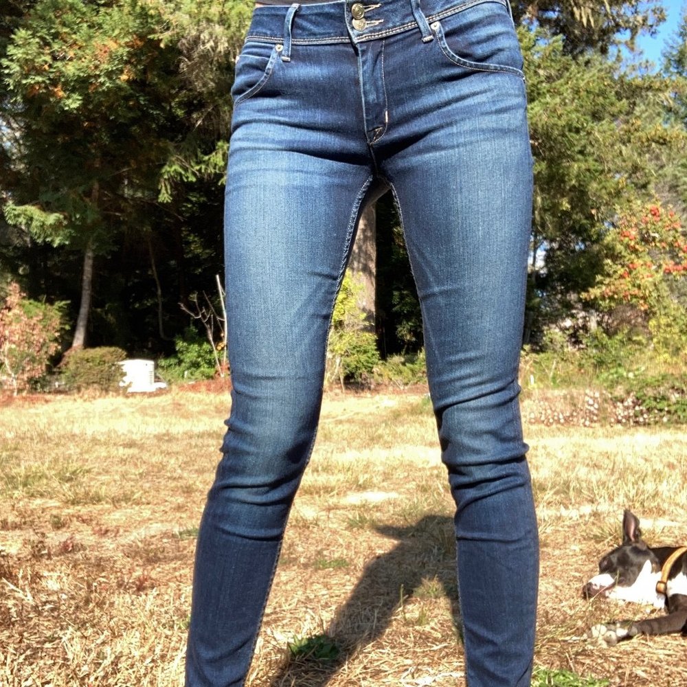 Hudson Collin Midrise Skinny Jeans